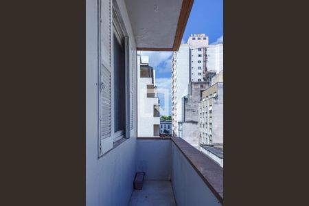 Varanda do Quarto de apartamento à venda com 1 quarto, 42m² em Centro Histórico, Porto Alegre