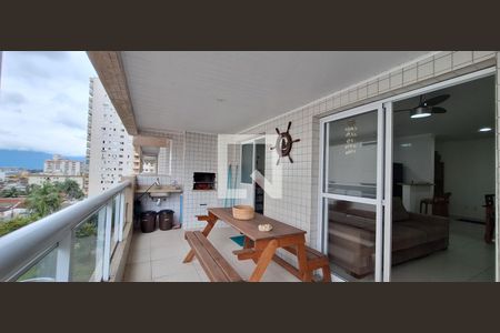 Varanda da Sala de casa de condomínio para alugar com 2 quartos, 87m² em Aviação, Praia Grande