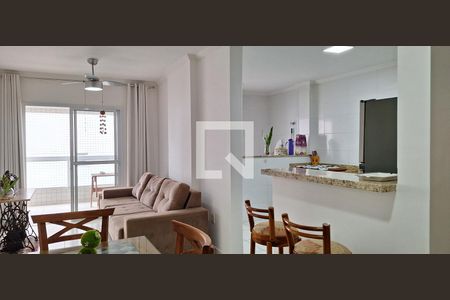 Sala de casa de condomínio para alugar com 2 quartos, 87m² em Aviação, Praia Grande
