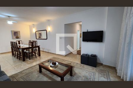 Sala de apartamento para alugar com 3 quartos, 180m² em Gonzaga, Santos