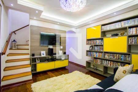 Sala de TV de casa à venda com 2 quartos, 225m² em Vila Bela Vista, Santo André