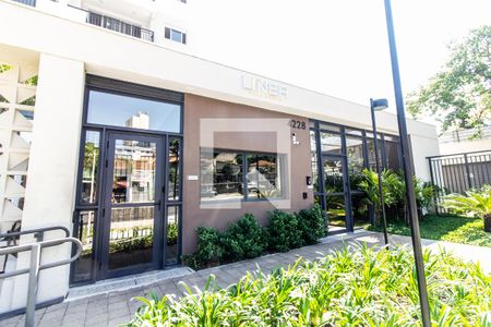 Apartamento à venda com 44m², 2 quartos e 1 vagaFachada e portaria