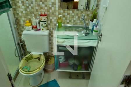 Banheiro da Suíte de apartamento à venda com 2 quartos, 55m² em Taquara, Rio de Janeiro