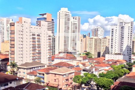 Vista da Sala de Estar e Jantar de apartamento para alugar com 1 quarto, 80m² em Gonzaga, Santos