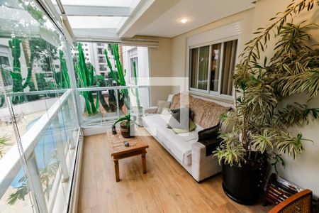 Varanda da Sala de apartamento à venda com 3 quartos, 141m² em Vila Suzana, São Paulo