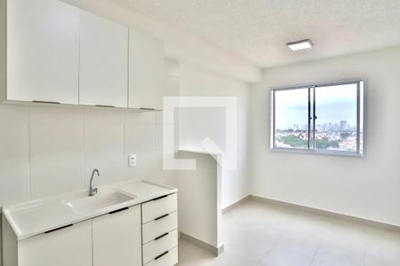 Sala / Cozinha  de apartamento para alugar com 1 quarto, 25m² em Vila Cláudia, São Paulo