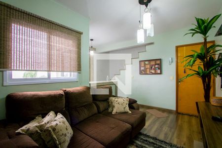 Sala de apartamento à venda com 2 quartos, 110m² em Vila Alzira, Santo André