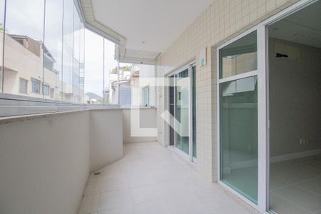 Varanda da Sala de apartamento para alugar com 3 quartos, 110m² em Recreio dos Bandeirantes, Rio de Janeiro