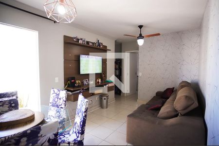 Sala de apartamento à venda com 2 quartos, 57m² em Paquetá, Belo Horizonte