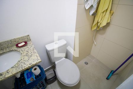 Banheiro de apartamento à venda com 1 quarto, 25m² em Vila Nilo, São Paulo