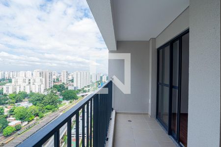 Varanda da Sala de apartamento para alugar com 2 quartos, 55m² em Vila Anastácio, São Paulo