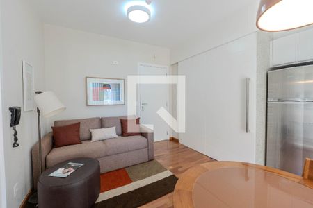 Sala/Cozinha de apartamento para alugar com 1 quarto, 37m² em Bela Vista, São Paulo