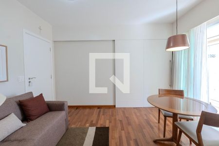 Sala/Cozinha de apartamento para alugar com 1 quarto, 37m² em Bela Vista, São Paulo