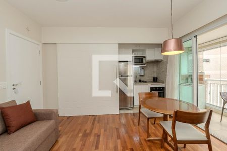 Sala/Cozinha de apartamento para alugar com 1 quarto, 37m² em Bela Vista, São Paulo