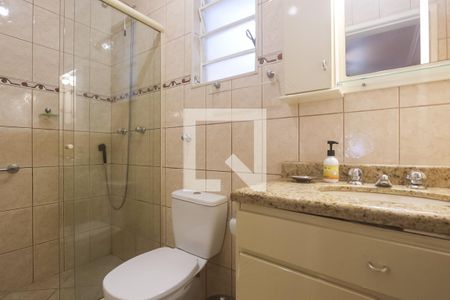 Banheiro suite  de apartamento à venda com 1 quarto, 55m² em Jardim São Pedro, Porto Alegre