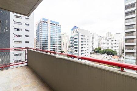 Varanda da Sala 1 de apartamento para alugar com 3 quartos, 245m² em Indianópolis, São Paulo