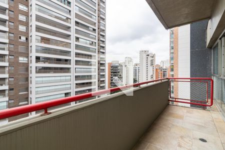 Varanda da Sala 1 de apartamento para alugar com 3 quartos, 245m² em Indianópolis, São Paulo
