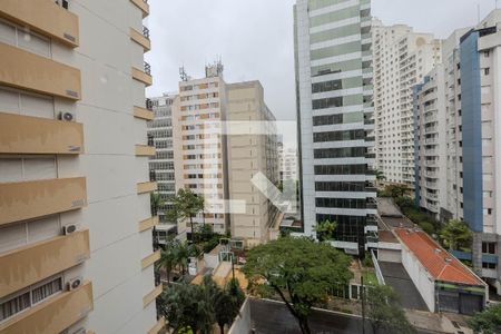 Vista da Sala de apartamento à venda com 1 quarto, 46m² em Consolação, São Paulo