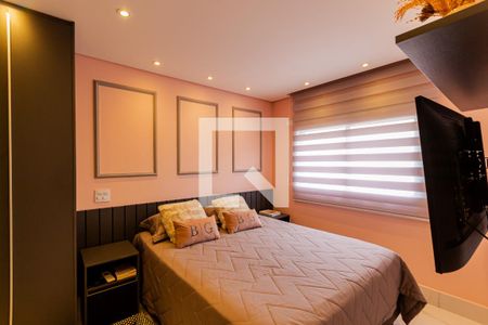 Suíte de apartamento à venda com 1 quarto, 78m² em Campestre, Santo André