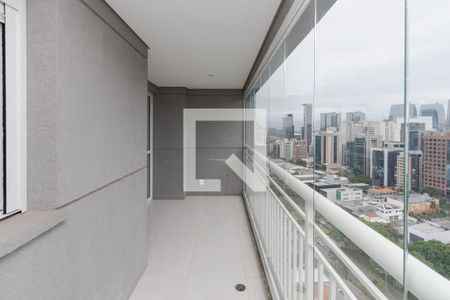Varanda de apartamento à venda com 1 quarto, 64m² em Brooklin, São Paulo