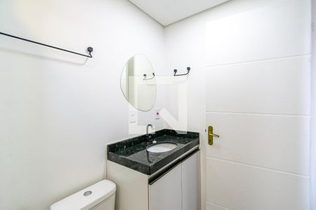 Banheiro de kitnet/studio para alugar com 1 quarto, 25m² em Jardim Oriental, São Paulo