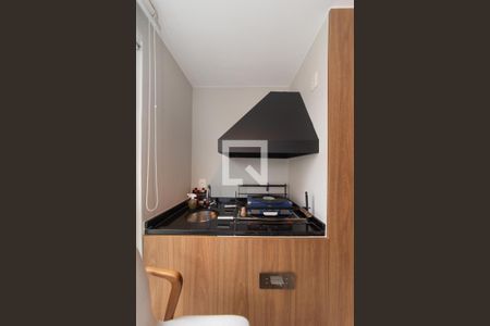 Sala - Churrasqueira de apartamento à venda com 1 quarto, 70m² em Cidade Monções, São Paulo