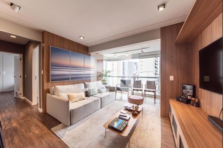 Sala de apartamento à venda com 1 quarto, 70m² em Cidade Monções, São Paulo