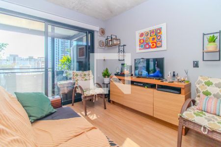 Sala de apartamento à venda com 1 quarto, 64m² em Menino Deus, Porto Alegre