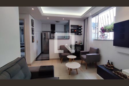 Sala de apartamento à venda com 2 quartos, 47m² em Sapucais, Contagem