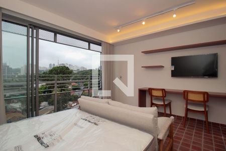 Sala/Quarto de kitnet/studio para alugar com 1 quarto, 29m² em Pinheiros, São Paulo