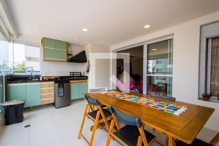 Varanda gourmet de apartamento à venda com 3 quartos, 115m² em Centro, Santo André