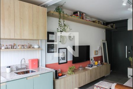 Studio Sala de kitnet/studio à venda com 1 quarto, 37m² em Pinheiros, São Paulo
