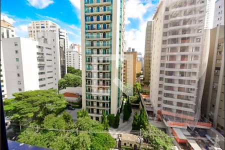 Vista da Sala de apartamento à venda com 1 quarto, 38m² em Jardim Paulista, São Paulo