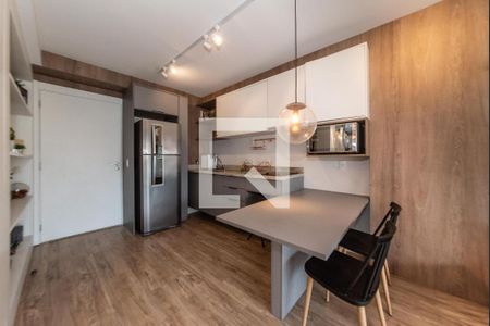 Cozinha de apartamento à venda com 1 quarto, 49m² em Brooklin, São Paulo