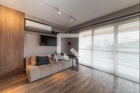 Quarto - Sala Integrada de apartamento à venda com 1 quarto, 49m² em Brooklin, São Paulo