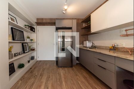 Cozinha de apartamento à venda com 1 quarto, 49m² em Brooklin, São Paulo