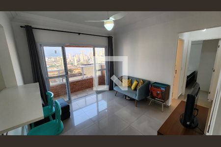 Detalhe Sala de apartamento para alugar com 1 quarto, 50m² em Boqueirão, Santos