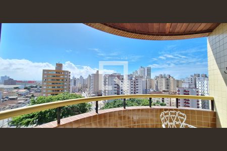 Varanda da sala de apartamento para alugar com 2 quartos, 134m² em Tupi, Praia Grande