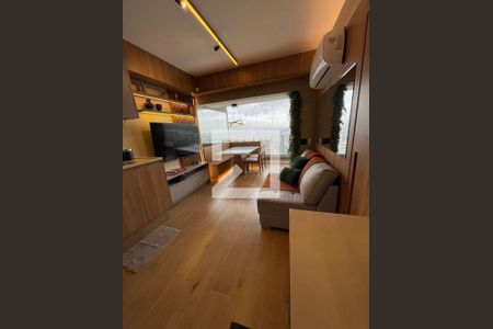 Sala de estar  de apartamento à venda com 1 quarto, 36m² em Butantã, São Paulo