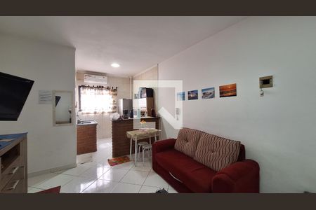 Sala de apartamento para alugar com 1 quarto, 36m² em Ocian, Praia Grande