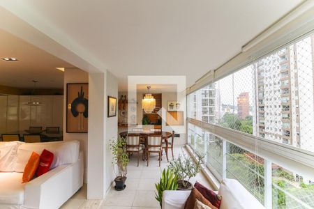 Varanda da Sala de apartamento à venda com 4 quartos, 201m² em Jardim Fonte do Morumbi, São Paulo