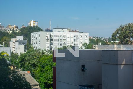 Vista da sala  de apartamento à venda com 2 quartos, 90m² em Menino Deus, Porto Alegre
