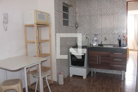 Sala/Cozinha de apartamento à venda com 1 quarto, 37m² em Campos Elíseos, São Paulo