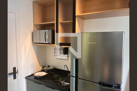Cozinha e Sala integrada  de apartamento para alugar com 1 quarto, 18m² em Perdizes, São Paulo