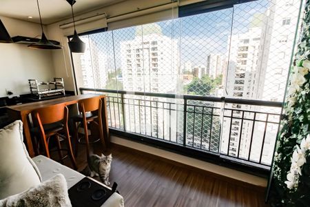 Varanda da Sala de apartamento para alugar com 2 quartos, 70m² em Jardim Parque Morumbi, São Paulo