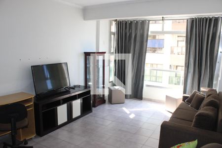 Sala de apartamento para alugar com 1 quarto, 75m² em Itararé, São Vicente