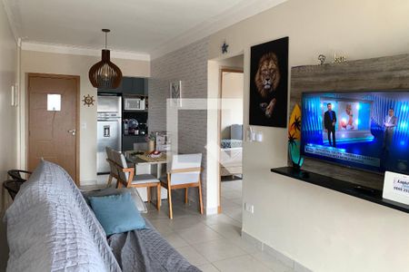 Sala de apartamento para alugar com 2 quartos, 57m² em Nova Mirim, Praia Grande