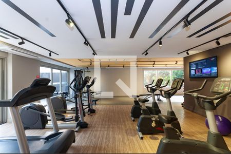 Studio para alugar com 26m², 1 quarto e sem vaga Studio para alugar com 26m², 1 quarto e sem vagaÁrea Comum - Academia