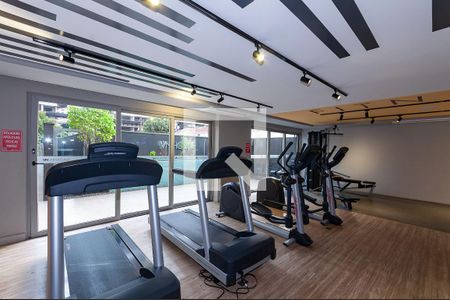 Studio para alugar com 26m², 1 quarto e sem vaga Studio para alugar com 26m², 1 quarto e sem vagaÁrea Comum - Academia
