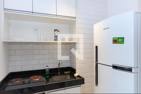 Cozinha de kitnet/studio para alugar com 1 quarto, 26m² em Pompeia, São Paulo